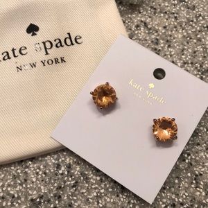 Kate Spade Rose Gold Gumdrop Stud Earrings